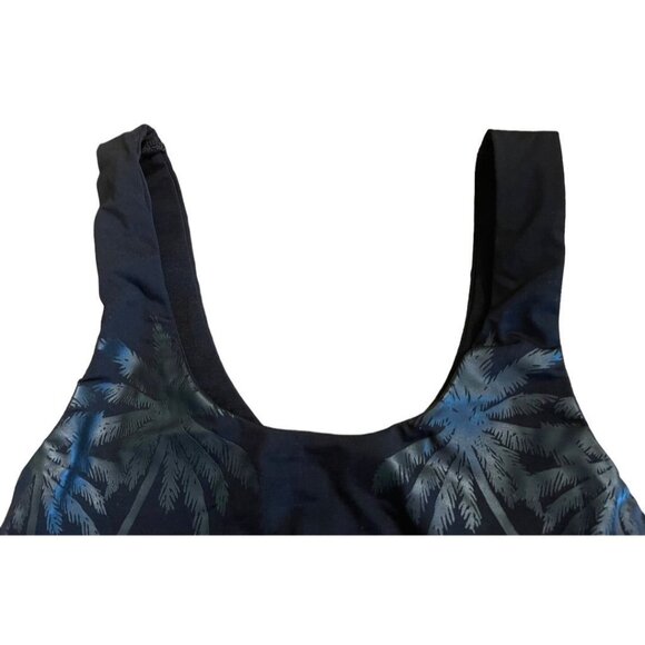 XS Victoria Secret Pink Ultimate Unlined Sports Bra Black Palm Trees - Picture 7 of 12